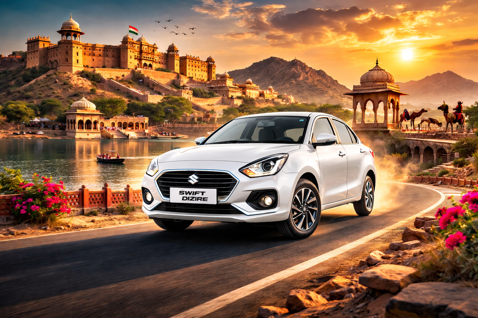 Swift Dzire in Rajasthan-1