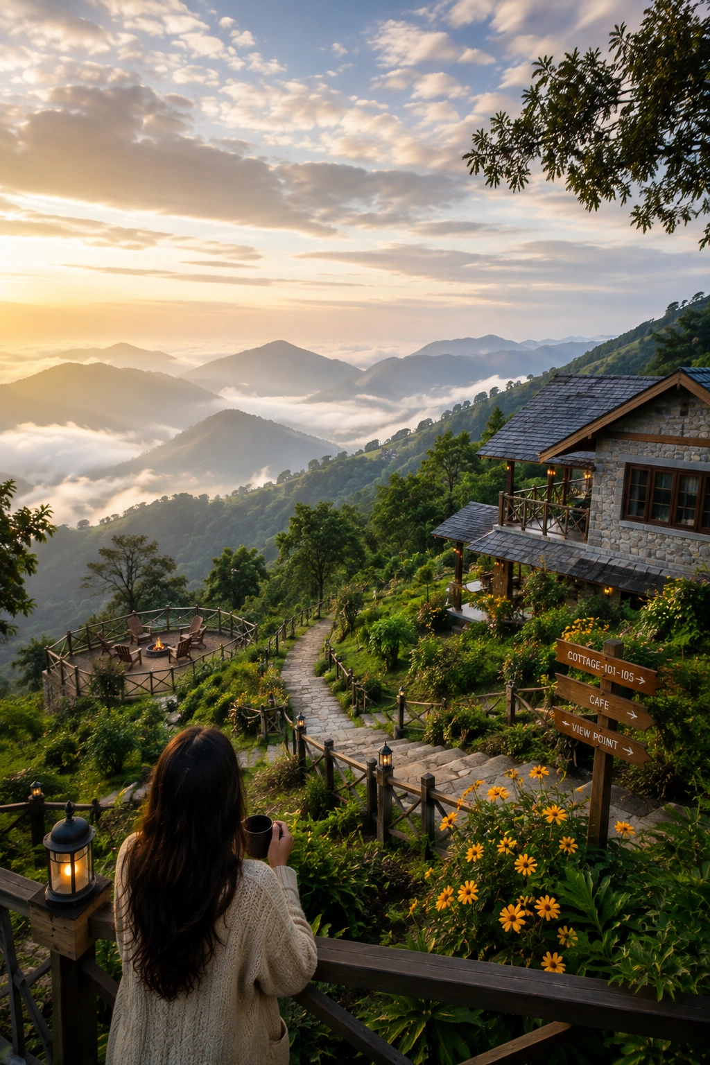 Scenic weekend getaway hillside